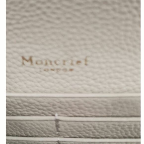 NWT Moncrief London Tillie luxury Italian leather wallet, Sesame. MSRP $360 - Picture 7 of 12